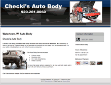 Tablet Screenshot of checkisautobody.com